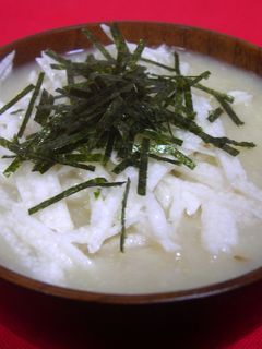 長いもの きざみ&とろろ 味噌汁-レシピのメイン写真