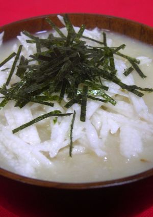長いもの きざみ&とろろ 味噌汁-レシピのメイン写真