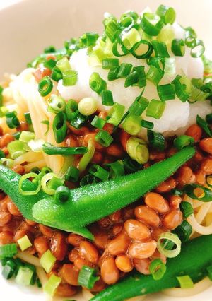 冷やし納豆おろしパスタ-レシピのメイン写真