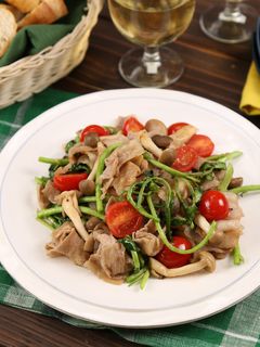 豚ばら肉とクレソンのバルサミコ炒め-レシピのメイン写真