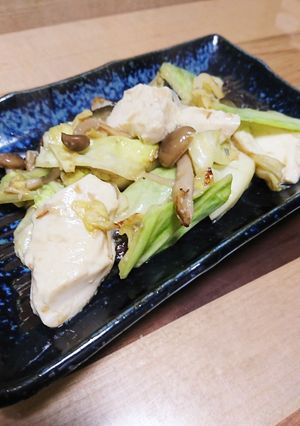お手軽簡単♡豆腐とお野菜の味噌炒め☆-レシピのメイン写真
