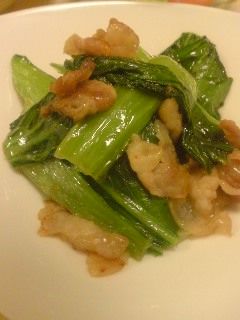 豚と青梗菜の炒め物-レシピのメイン写真