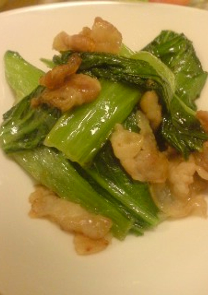豚と青梗菜の炒め物-レシピのメイン写真