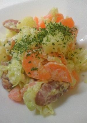☆キャベツとソーセージのポテトサラダ-レシピのメイン写真
