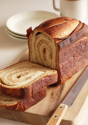 珈琲マーブル食パン（HB使用）-レシピのメイン写真