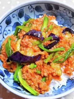 麻婆ニラ茄子丼-レシピのメイン写真