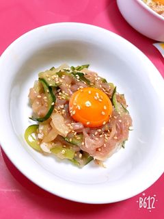 生ハムユッケ-レシピのメイン写真