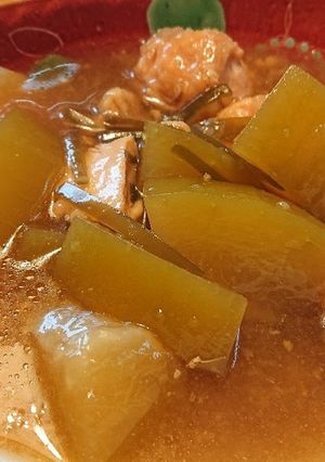 糖質制限♪♪冬瓜と鳥胸肉の治部煮♪-レシピのメイン写真