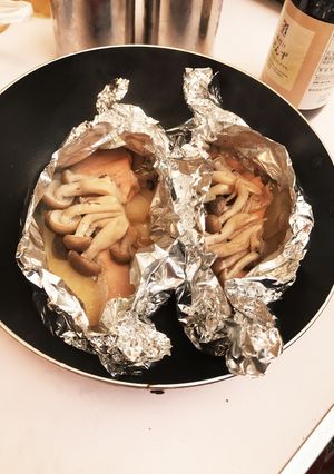 簡単鮭のホイル焼き キャンプ飯にも☆-レシピのメイン写真