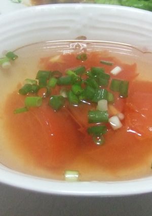 ホットする★トマトの和風スープ-レシピのメイン写真
