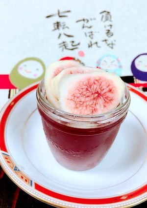 イチジクのワインゼリー♪煮汁リメイク-レシピのメイン写真