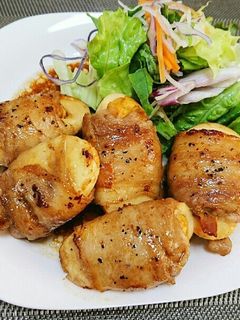 ゆで卵の豚肉巻き-レシピのメイン写真