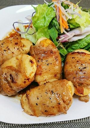 ゆで卵の豚肉巻き-レシピのメイン写真