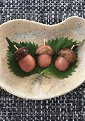 お弁当に♪可愛いマッシュルームどんぐり-レシピのメイン写真