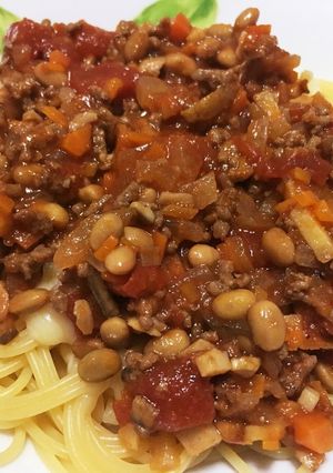 納豆ミートソース-レシピのメイン写真