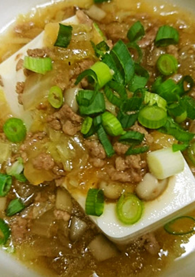 白菜ときのこのとろーりあんかけ豆腐-レシピのメイン写真