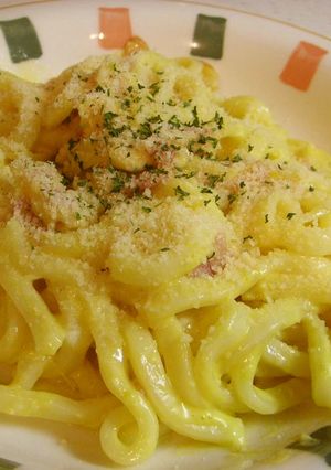 カルボナーラうどん-レシピのメイン写真