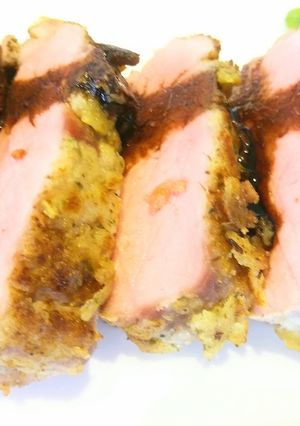 パルメザンクラストのマスタードポーク-レシピのメイン写真