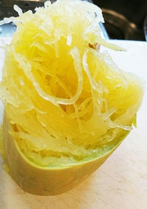 糸瓜(そうめんカボチャ)のゆで方-レシピのメイン写真