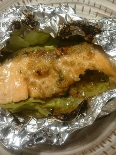 食べるゴマラー油&鮭ホイル焼き-レシピのメイン写真