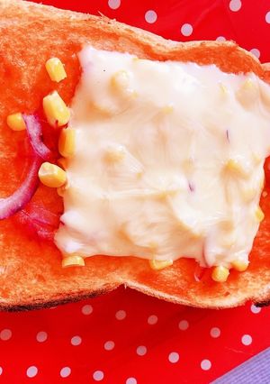 超簡単紫玉ねぎコーンピザソーストースト-レシピのメイン写真