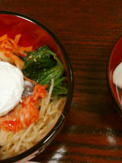 タコのビビンバ丼&はまぐりの吸い物-レシピのメイン写真