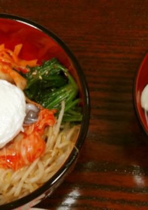タコのビビンバ丼＆はまぐりの吸い物-レシピのメイン写真