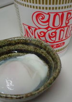 ラーメンカップで☆温泉卵-レシピのメイン写真