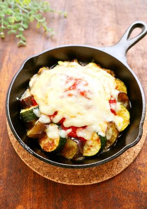 茄子とズッキーニのトマトチーズグリル-レシピのメイン写真