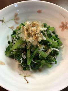 簡単!大根菜としらすのお浸し-レシピのメイン写真