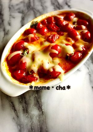 トマトとたっぷりチーズ-レシピのメイン写真