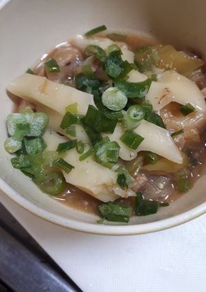 豚とちくわぶの味噌煮込み-レシピのメイン写真