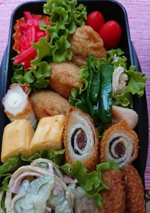 高１男子のお弁当８月３０日-レシピのメイン写真