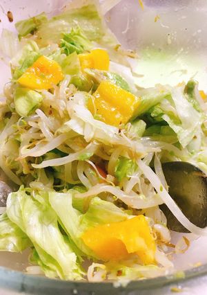 簡単！ごま香るもやしのさっぱりサラダ-レシピのメイン写真