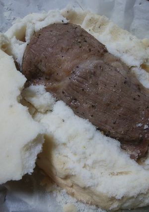ダッチオーブン　豚肉の塩釜焼き　-レシピのメイン写真