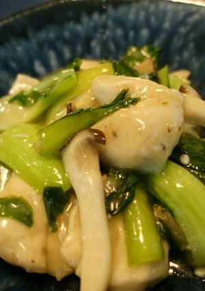 鶏胸肉と青梗菜の中華あんかけ-レシピのメイン写真
