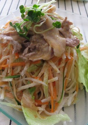 ごまだれサラダうどん-レシピのメイン写真