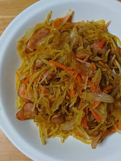 そうめんかぼちゃの焼きそば風-レシピのメイン写真