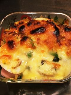 卵とアボカドのチーズ焼き-レシピのメイン写真