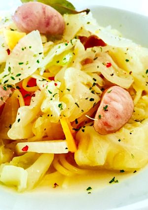 2日目ポトフのスープパスタ-レシピのメイン写真
