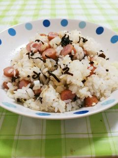 フライパンを使わない塩昆布マヨチャーハン-レシピのメイン写真