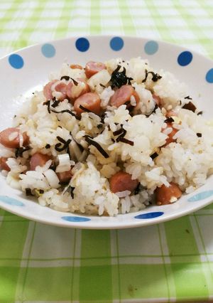 フライパンを使わない塩昆布マヨチャーハン-レシピのメイン写真
