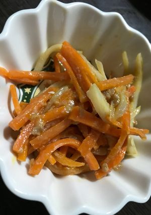 甘糀と醤油糀で！人参と蓮根のきんぴら☆-レシピのメイン写真