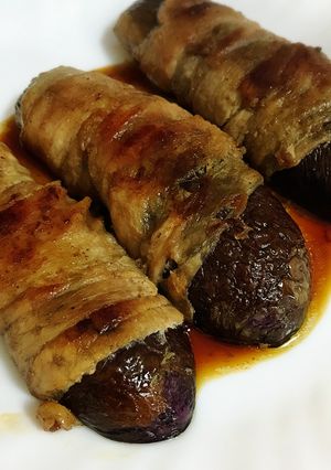 ナスの豚バラ巻き-レシピのメイン写真