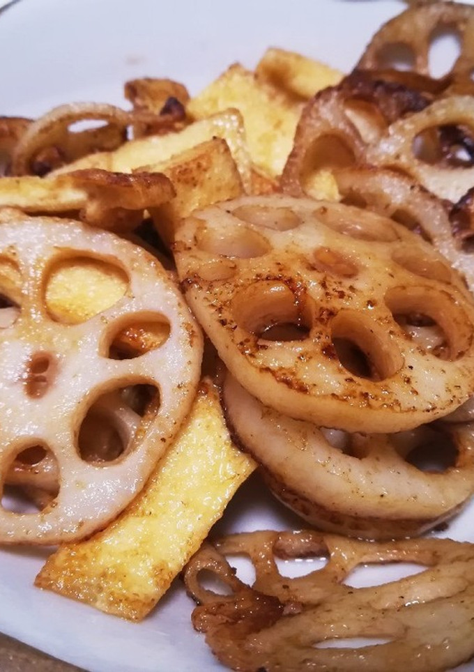 れんこんと油揚げの炒め物-レシピのメイン写真