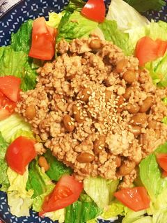 *簡単!納豆肉そぼろ丼*-レシピのメイン写真