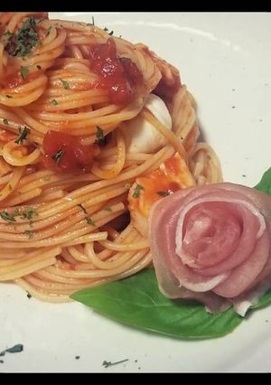 【チキンとモッツァレラの冷製パスタ】-レシピのメイン写真