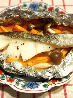 ヘルシーな鱈のレモンバターホイル焼き-レシピのメイン写真