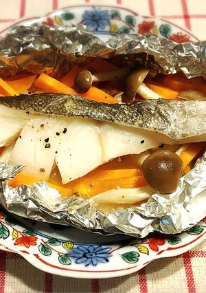 ヘルシーな鱈のレモンバターホイル焼き-レシピのメイン写真