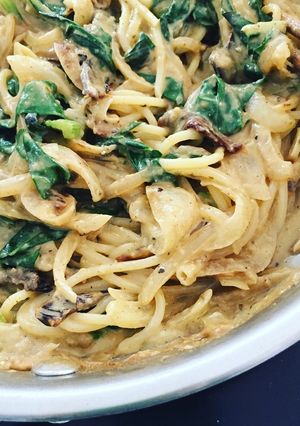 ベジタリアンに捧げるフムスのパスタ-レシピのメイン写真